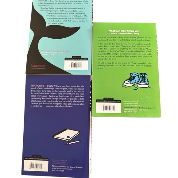 Judy Blume Set Of 3 Paperback Teen Coming Of Age Books Blubber Are U There God - Picture 2 of 3